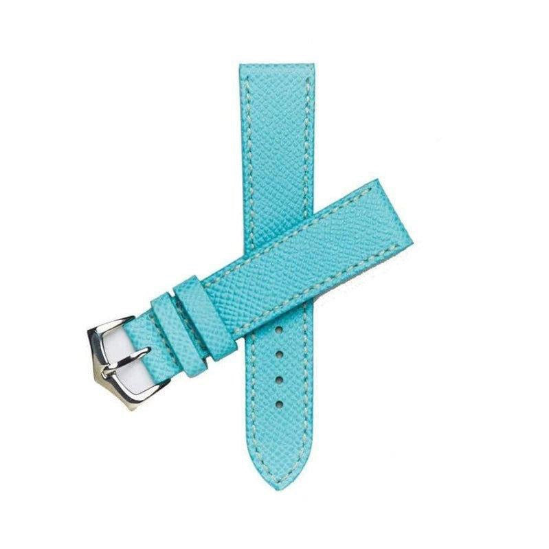 Light Blue Epsom Leather Watch Strap - Leather strap- Milano Straps