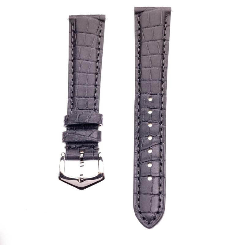 Alligator Leather Strap (Light Grey, Matte) - Monstraps