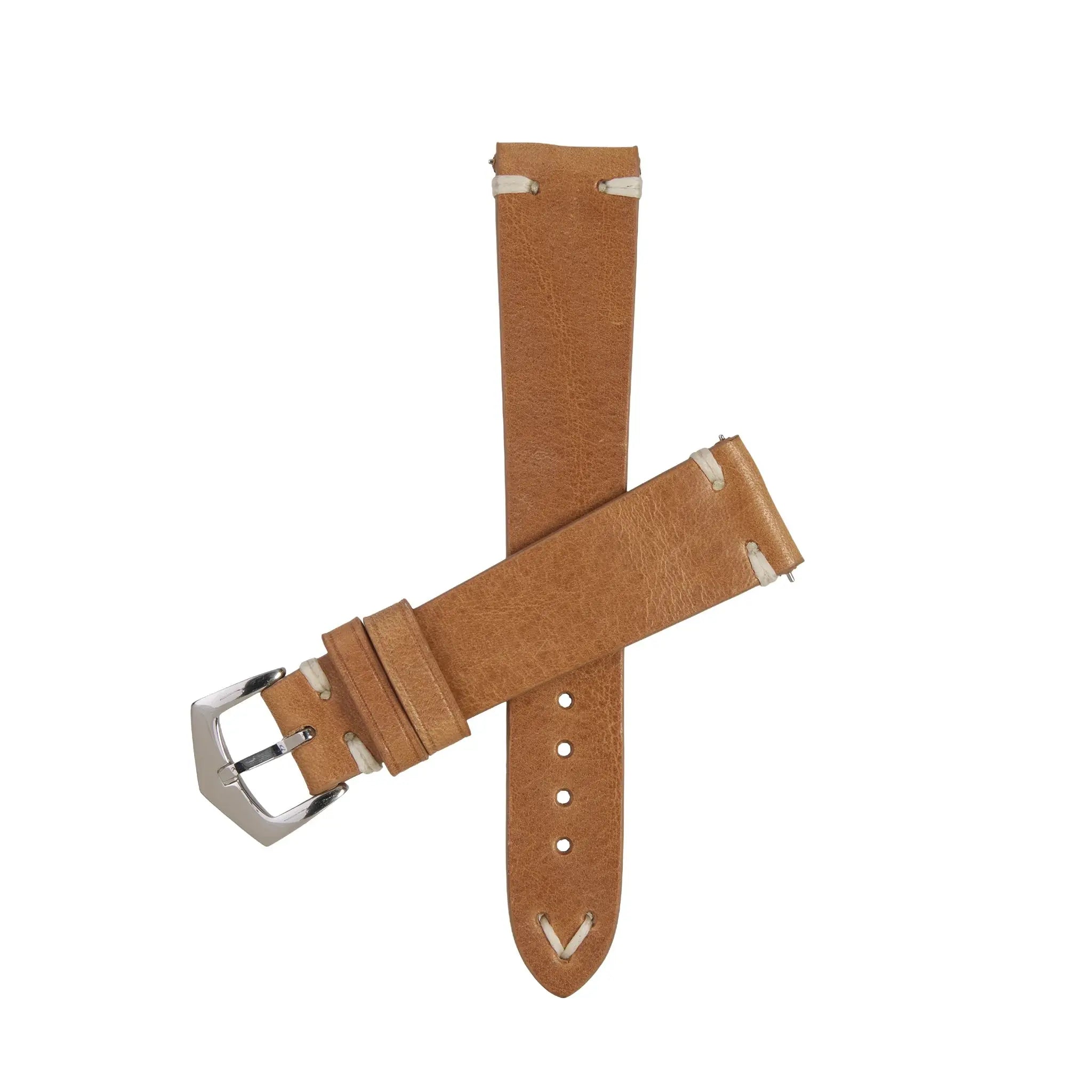 Vintage Premium Tuscan Natural Leather Watch Strap