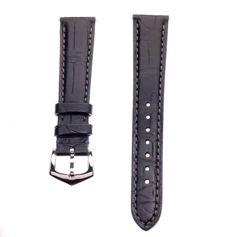 Premium Millennium Black Alligator Apple Watch Strap