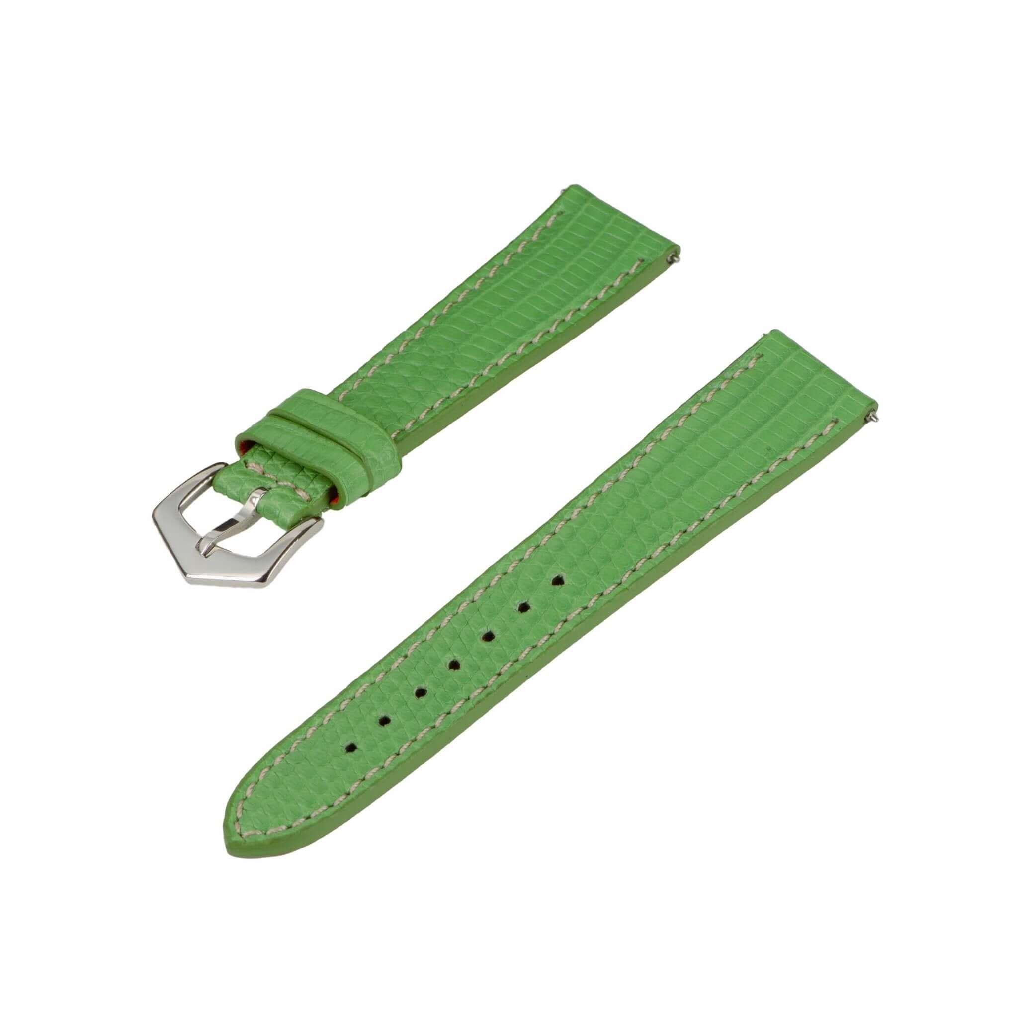 Premium Lime Green Lizard Apple Watch Strap