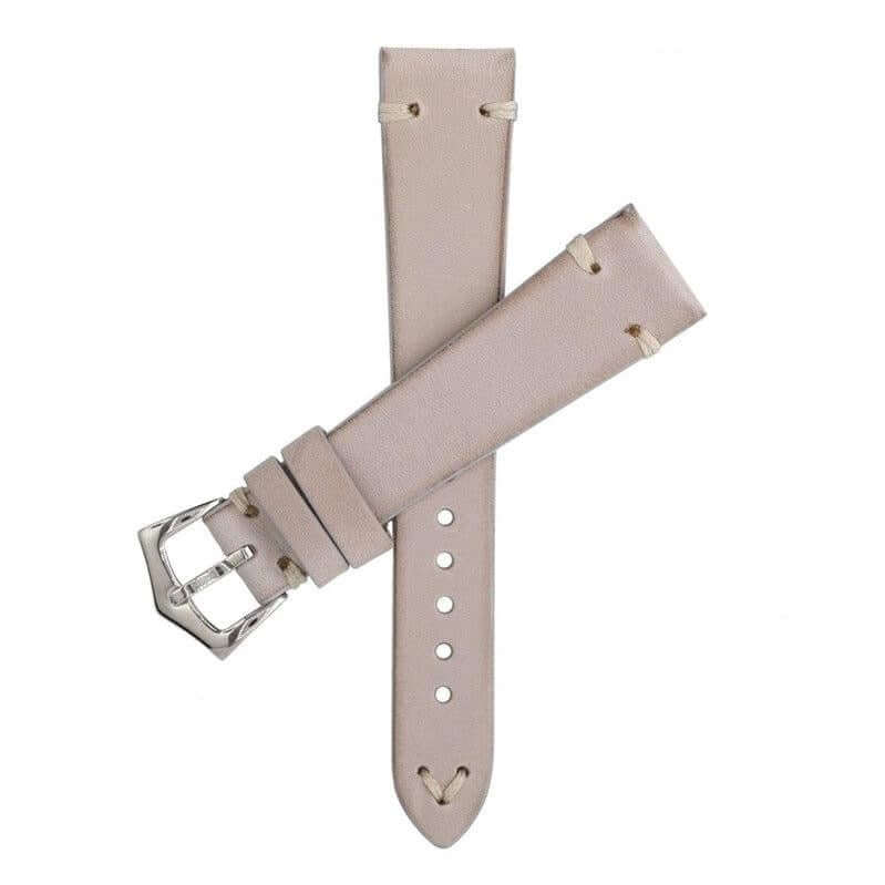 Taupe Leather Vintage Watch Strap - Leather strap- Milano Straps