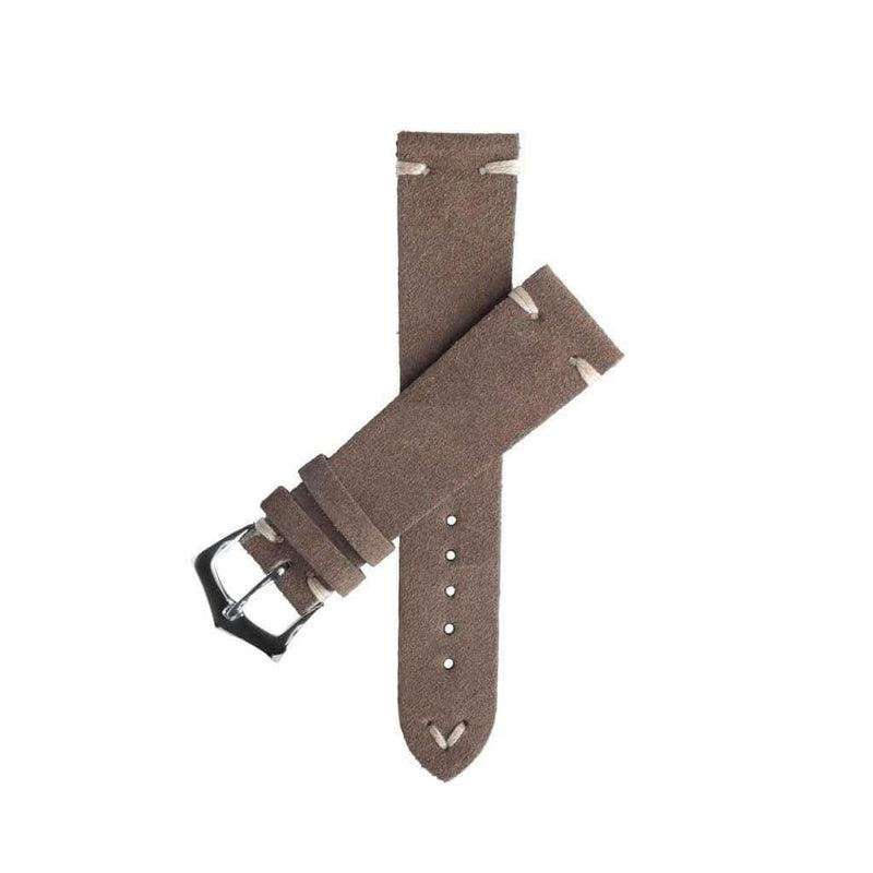 Taupe Vintage Leather Watch Strap - Leather strap- Milano Straps