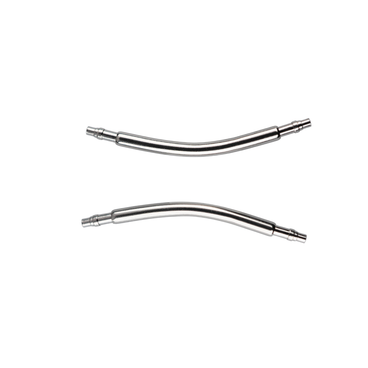 Universal Swiss Curved Double Stair Spring Bars 1.5mm Thick 316L Stainless Steel Watch Pins 17mm to 20mm