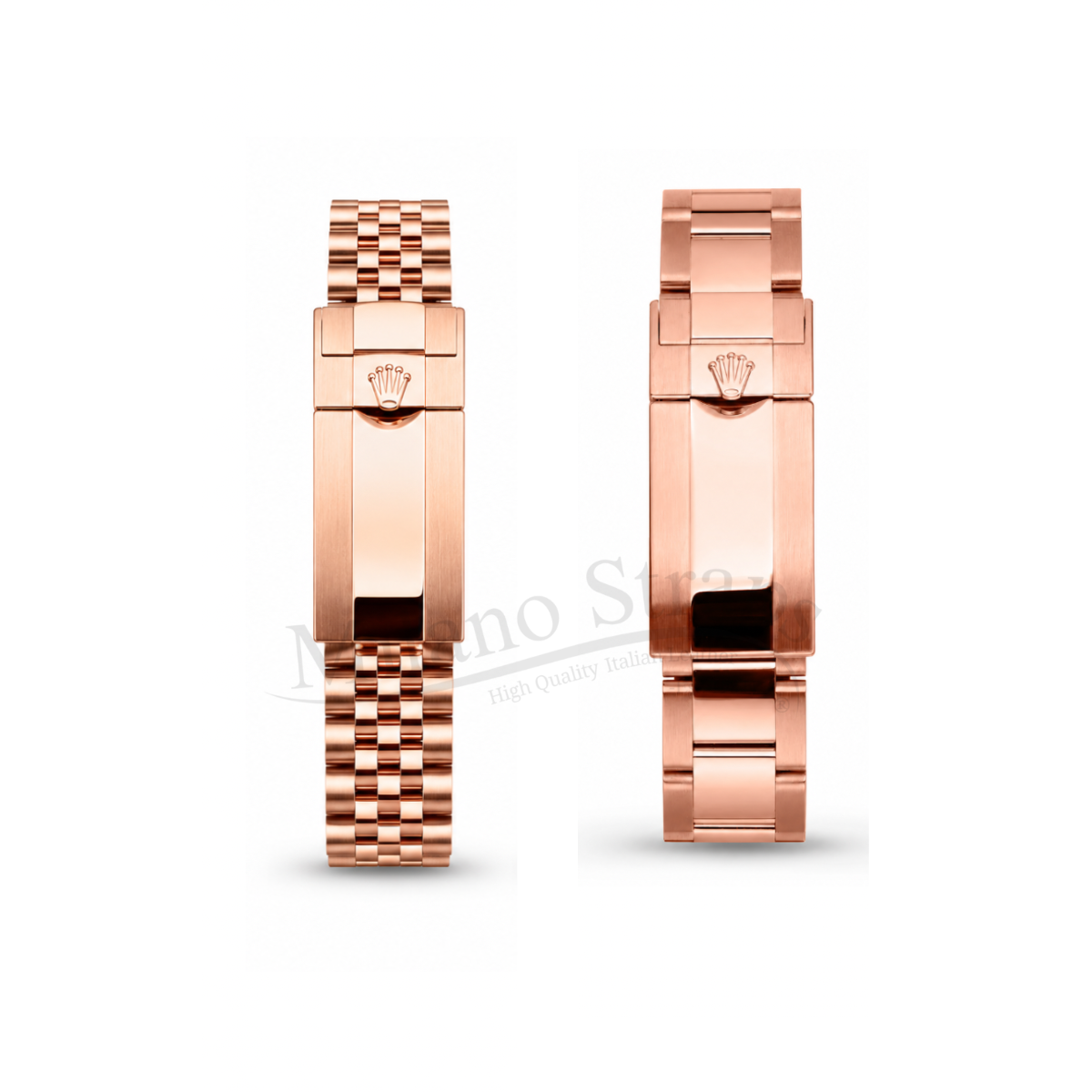 Modern Rolex Buckle Clasp Rose Gold Spring Bar For Jubilee and Oyster Bracelets - Pair
