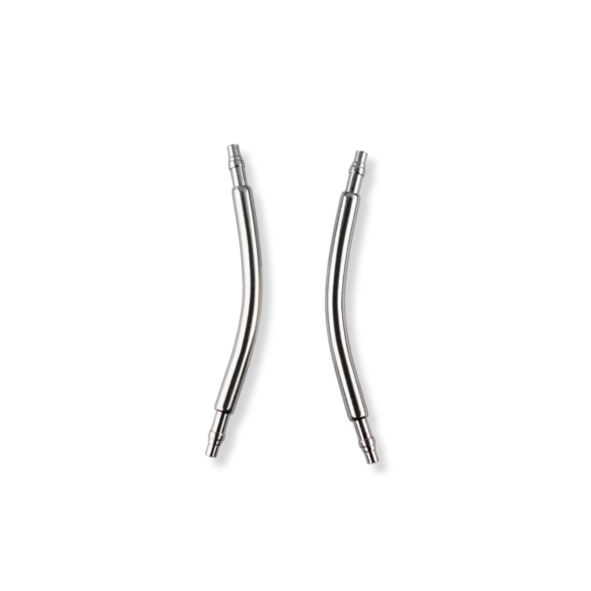 Universal Swiss Curved Double Stair Spring Bars 1.5mm Thick 316L Stainless Steel Watch Pins 17mm to 20mm