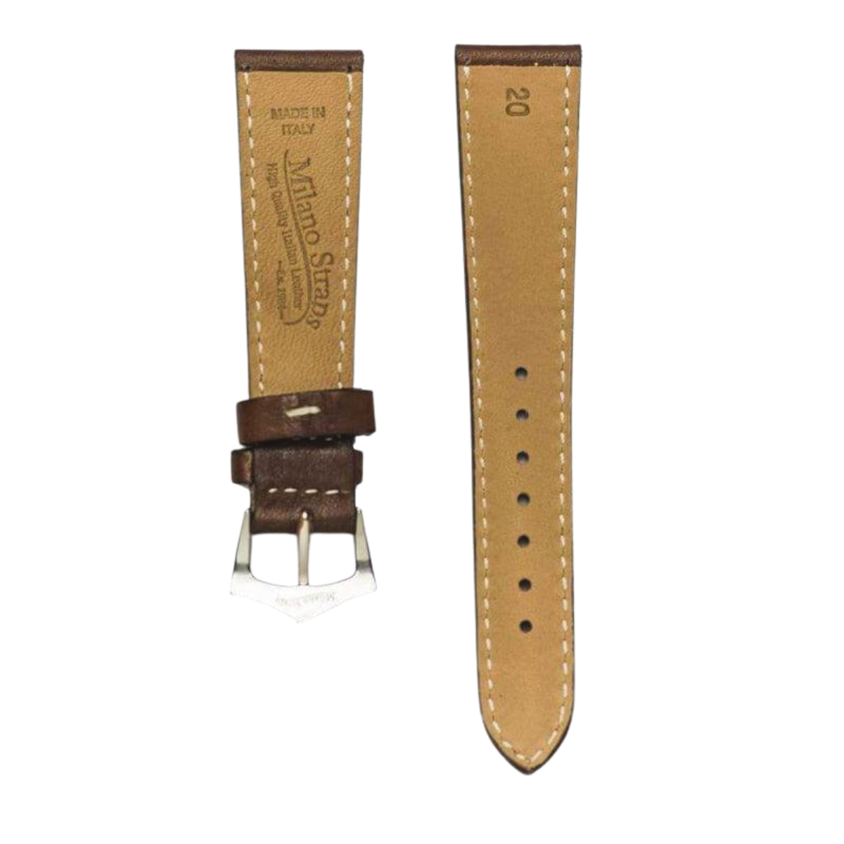 Light Brown Leather Watch Strap