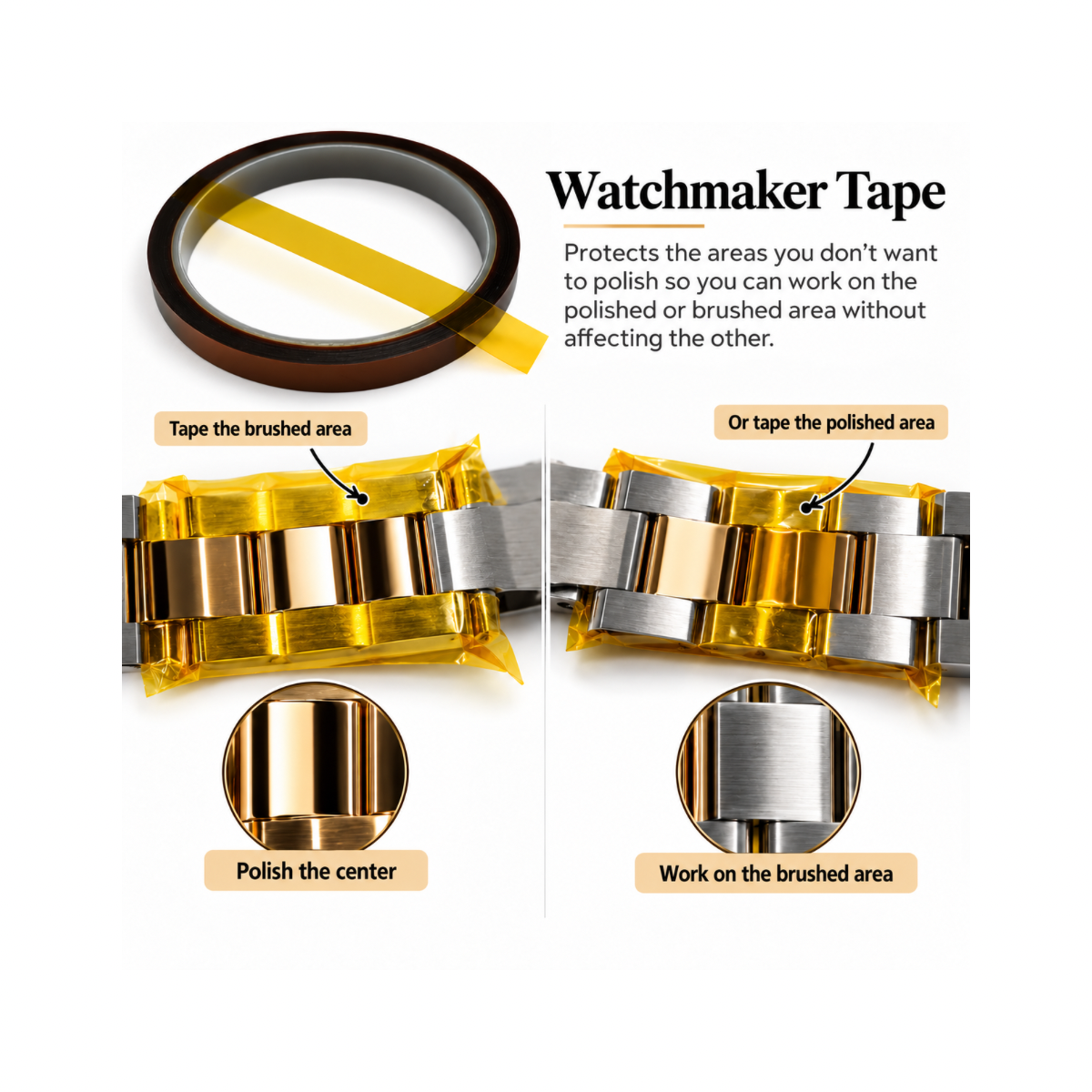 Watch Case and Bracelet Polishing and Scratches Removal Cloths