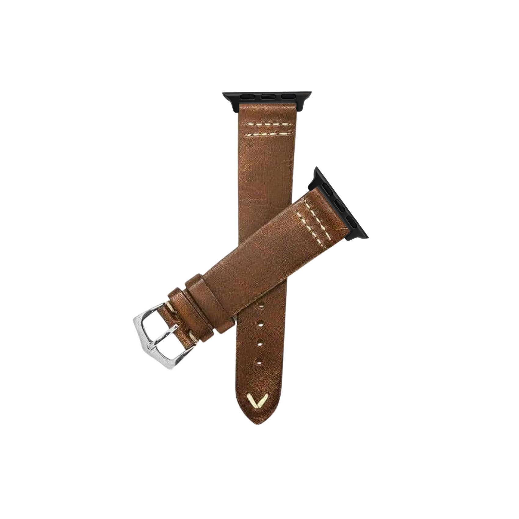 brown leather strap for apple watch