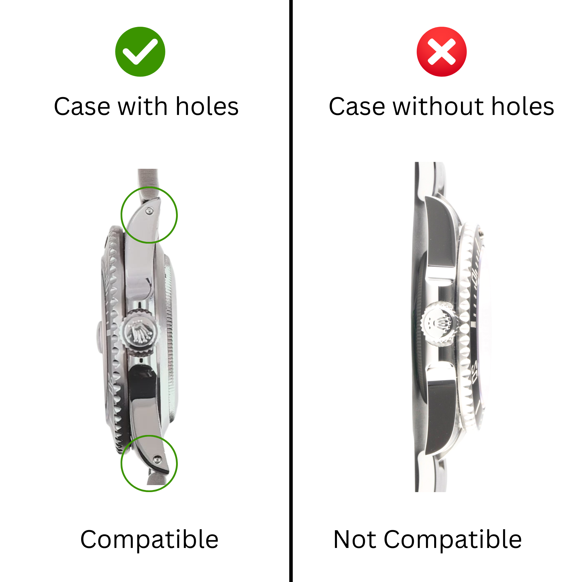 Rolex Explorer II 1655 Spring Bars Premium Swiss Standard  - One Pair