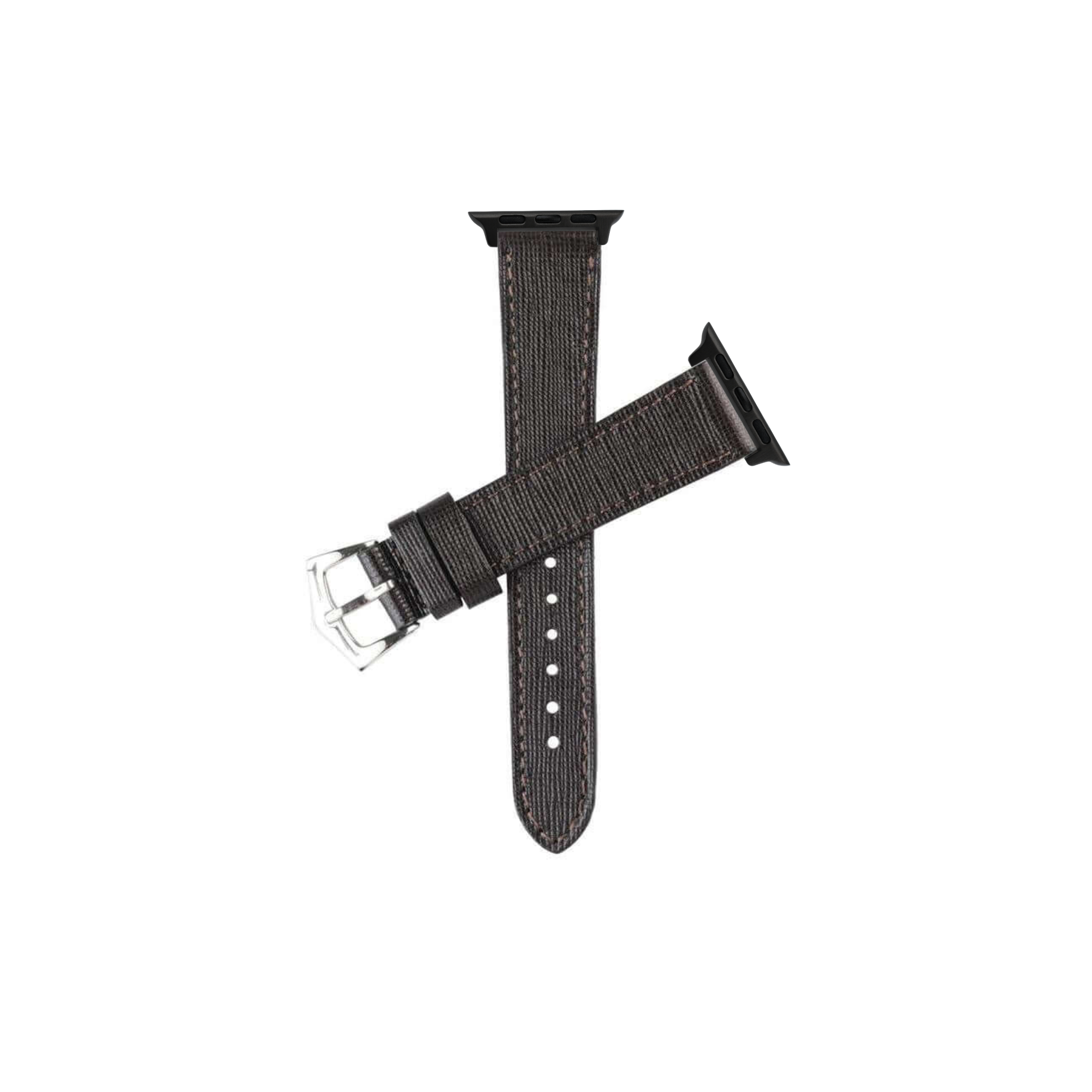 Apple Watch Leather Strap Dark Brown Saffiano