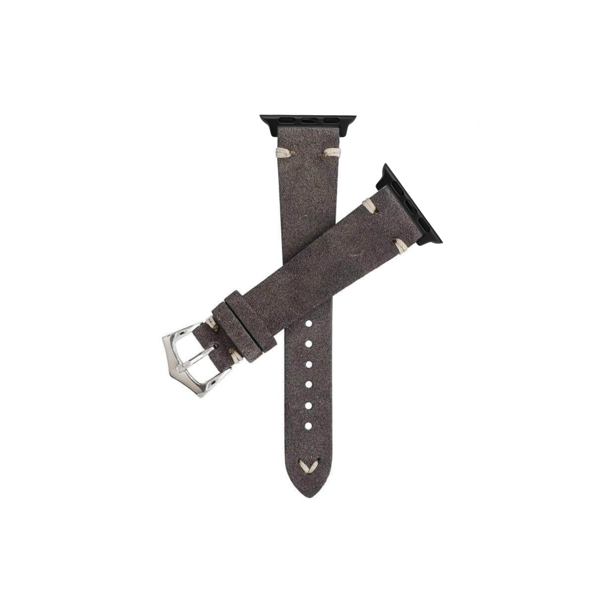 Apple Watch Leather Strap Vintage Dark Taupe Suede