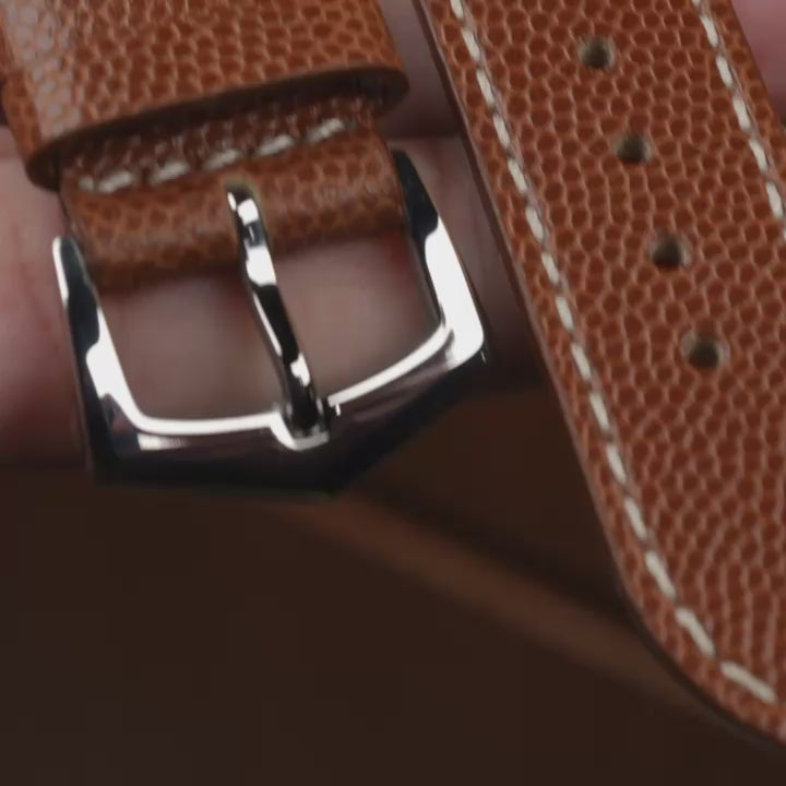 luxury brown leather strap 
