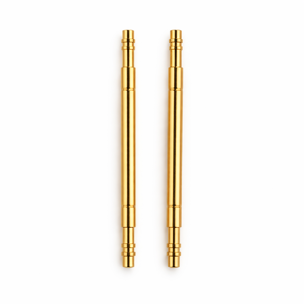 Modern Rolex Yellow Gold Spring Bar 20mmx1.5mm Premium Swiss Standard  - One Pair