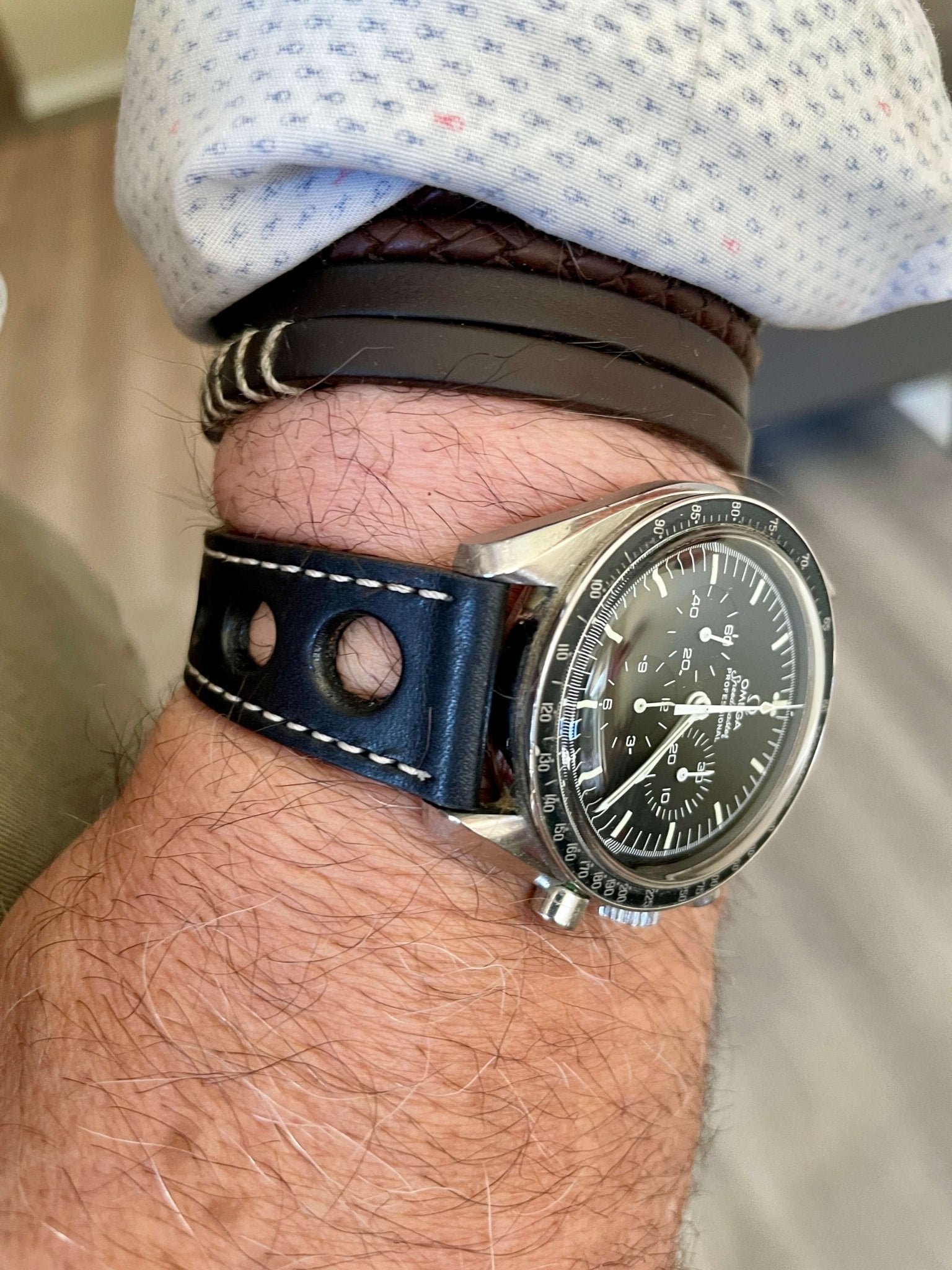 Malt Padded Italian Vintage Leather Watch Band