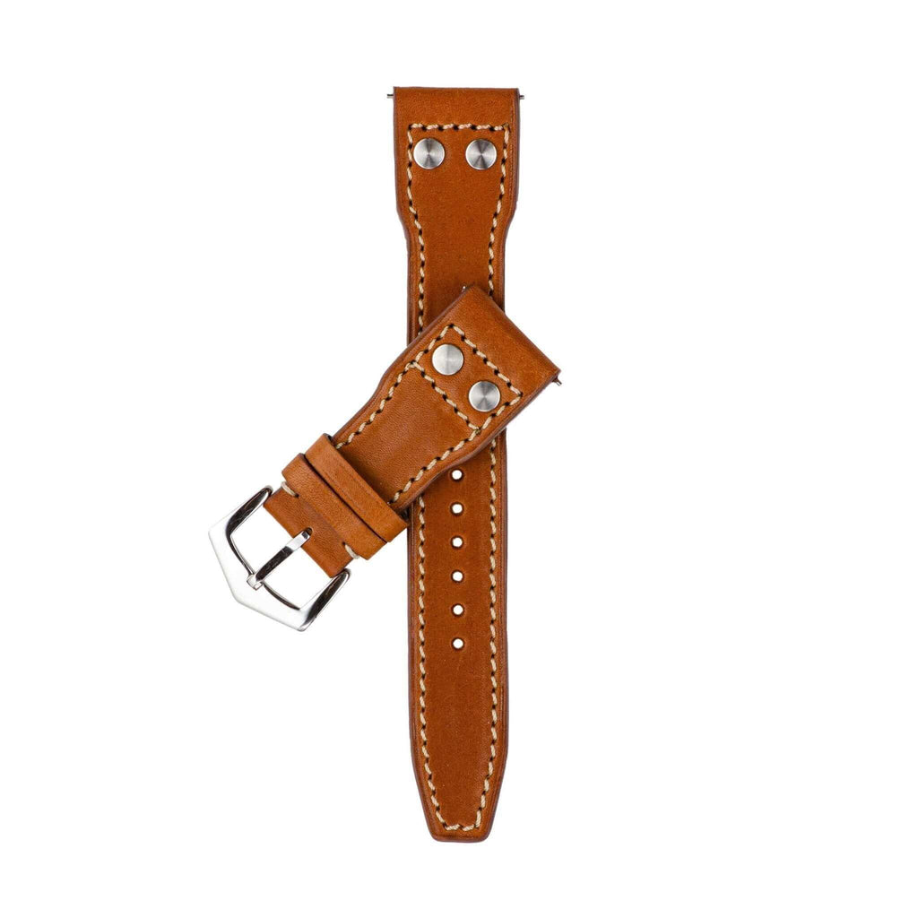 Brown Novonappa IWC Pilot Style - Military Watch Strap- Milano Straps