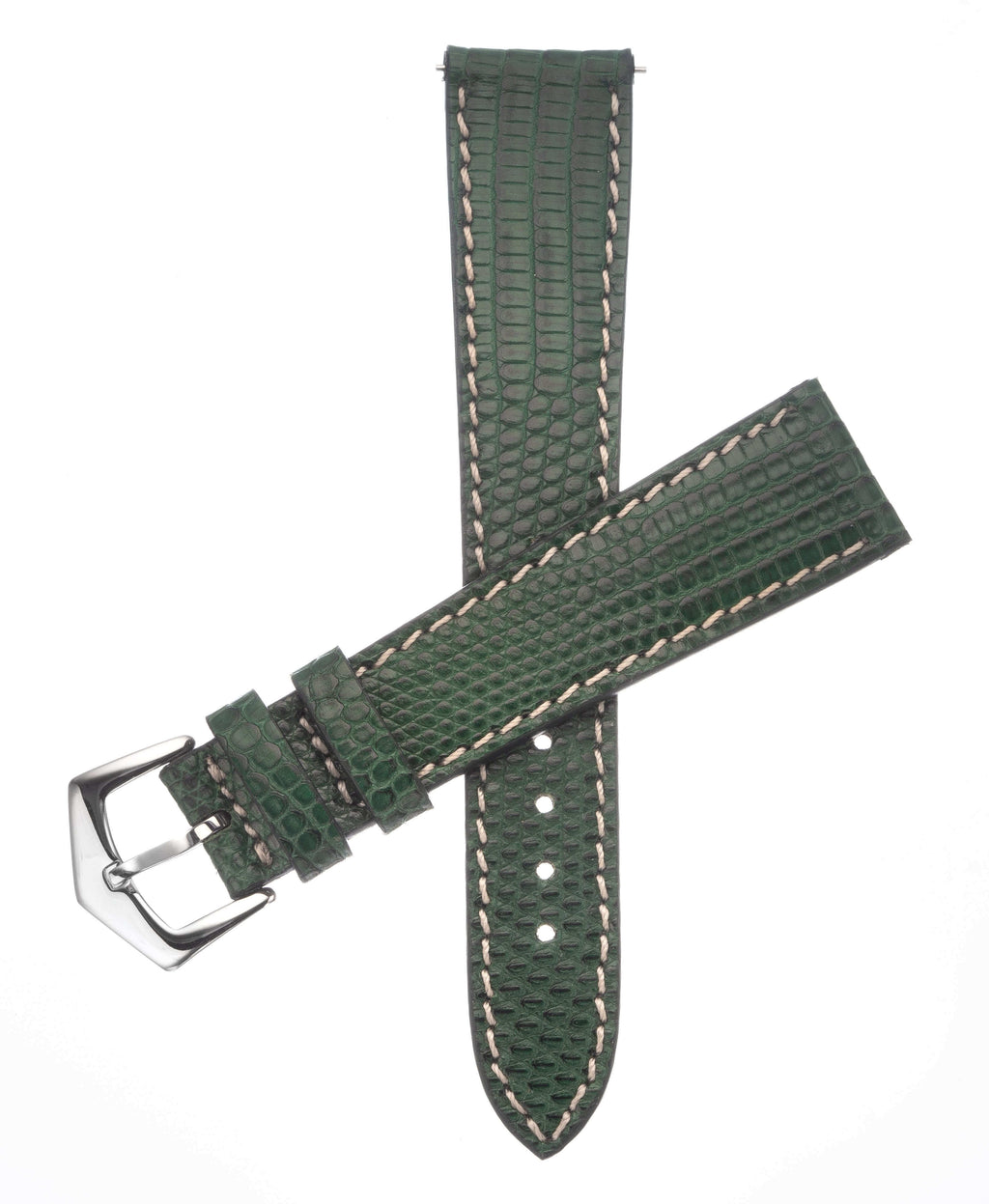 Green Lizard Watch Strap - Leather strap- Milano Straps