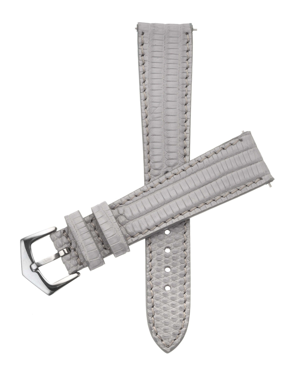 Grey Lizard Watch Strap - Leather strap- Milano Straps