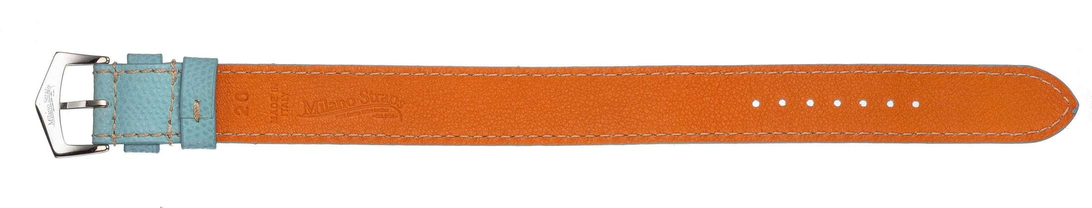 Light Blue Single Pass Watch Strap - Military Watch Strap- Milano Straps
