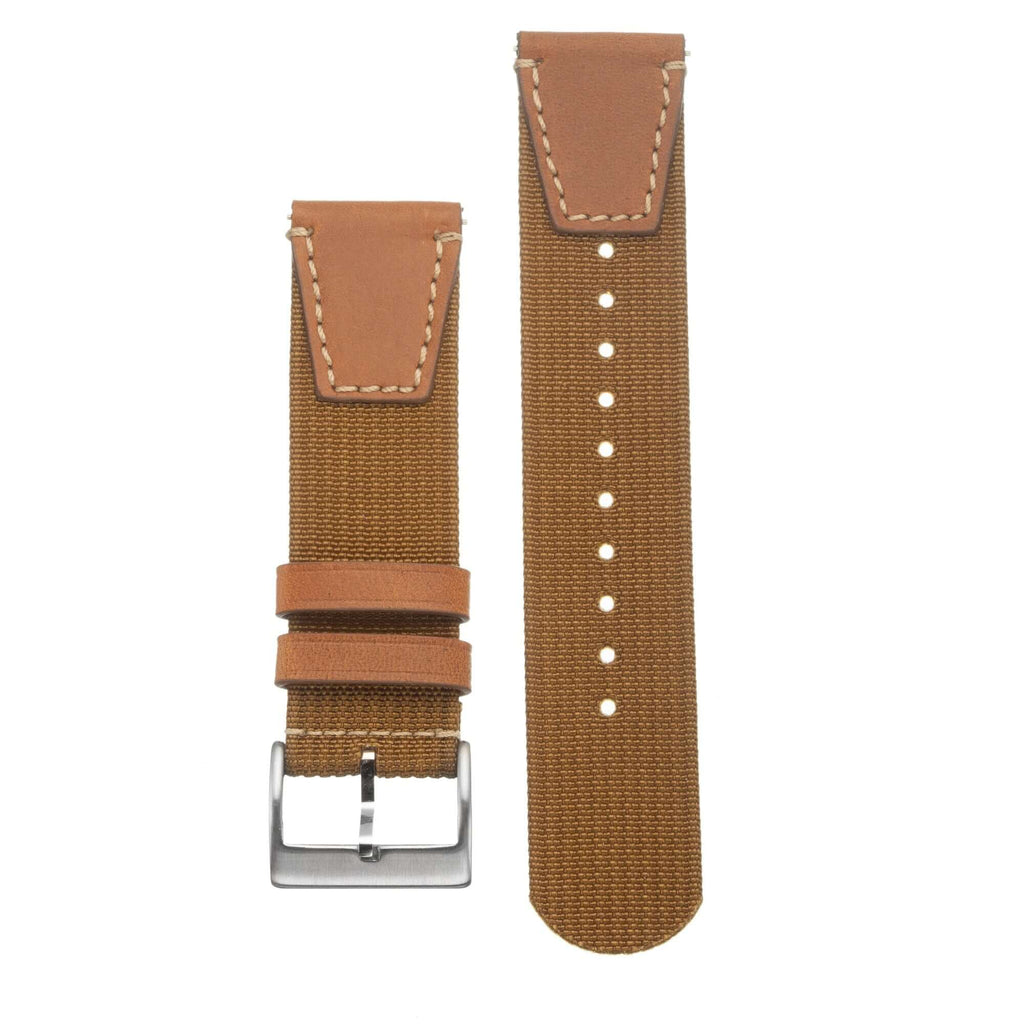 Eco-Friendly Military Kaki Two Piece Strap - Military Watch Strap- Milano Straps