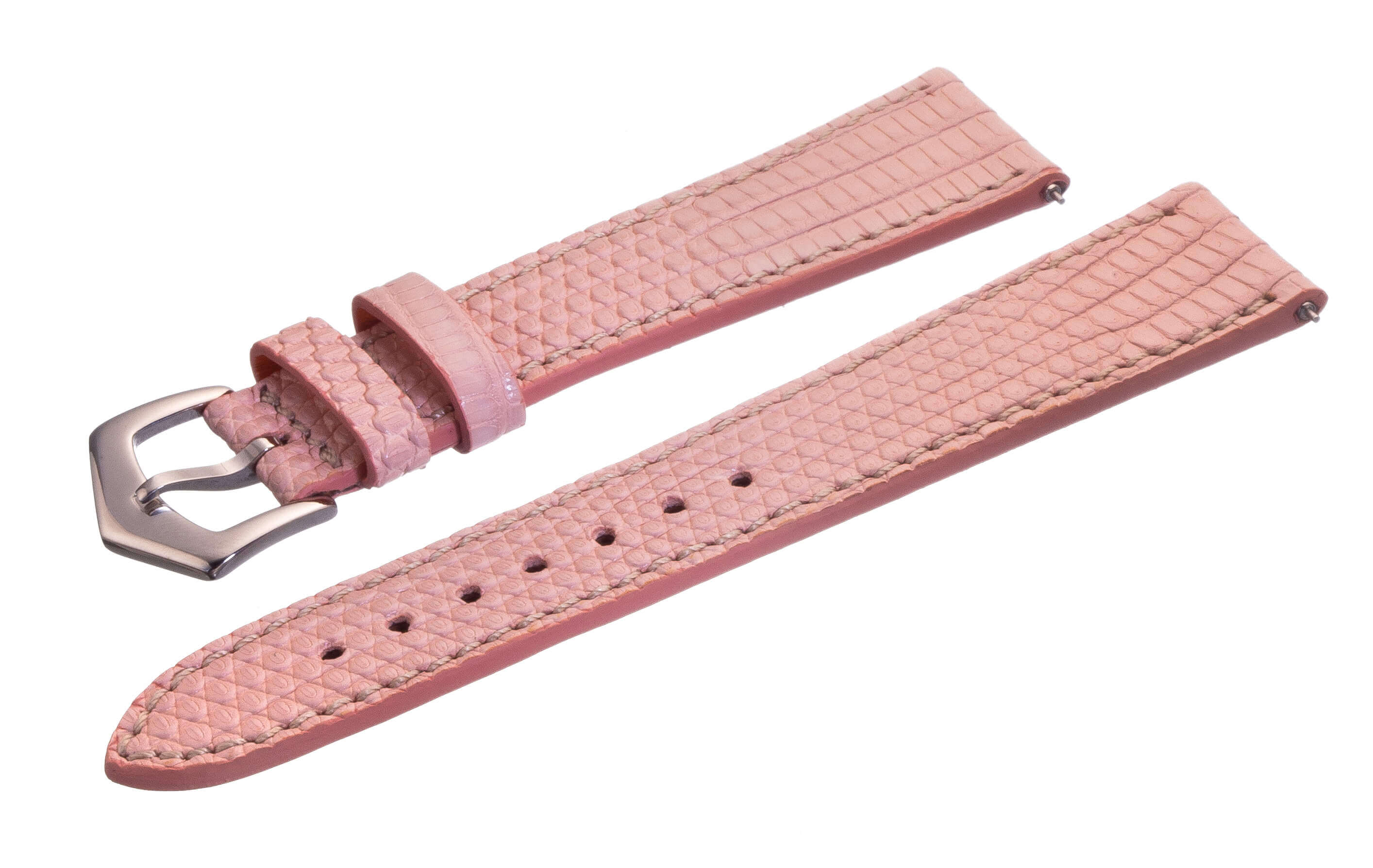 Pink Lizard Watch Strap - Leather strap- Milano Straps