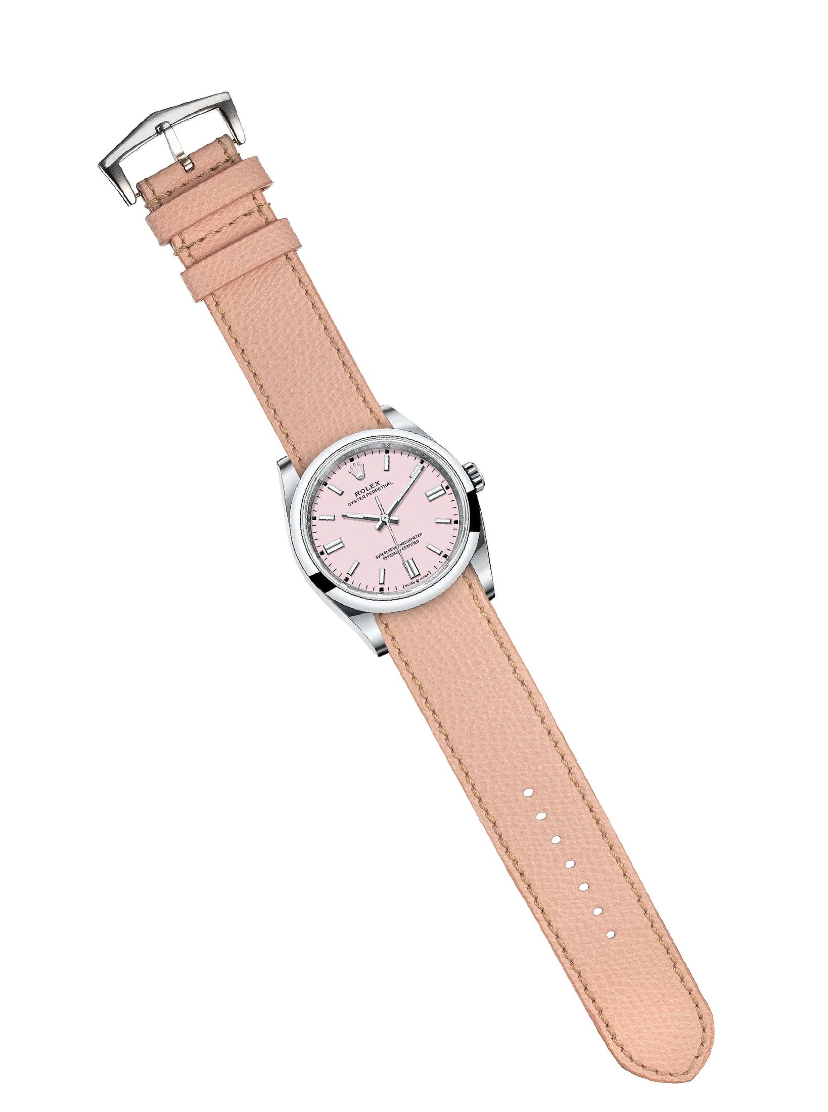 Pink Single Pass Watch Strap - Military Watch Strap- Milano Straps